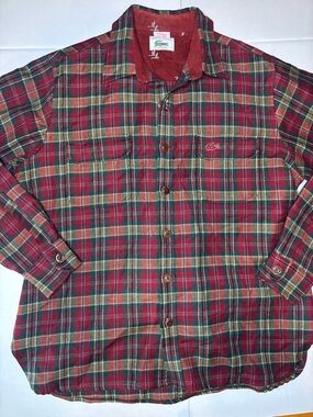 Vintage Lacoste Izod 100% Wool Button Up Shirt
